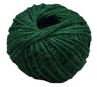 PULaif Corda di spago di Iuta, Corda di Iuta, Corda di Canapa, 2 mm x 30 m/Rotolo Multicolore(Green)