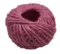 PULaif Corda di spago di Iuta, Corda di Iuta, Corda di Canapa, 2 mm x 30 m/Rotolo Multicolore(Pink)