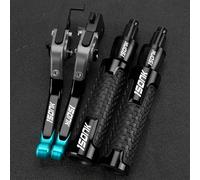 PULaif Freno a Mano 7/8" 22MM per CFMOTO 150NK 150 NK 2019-2024 2023 2022 2021 2020 Leve Freno Frizione Manubrio Moto Manopole Manubrio Accessori Multicolore(Black)