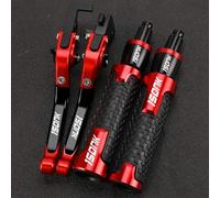 PULaif Freno a Mano 7/8" 22MM per CFMOTO 150NK 150 NK 2019-2024 2023 2022 2021 2020 Leve Freno Frizione Manubrio Moto Manopole Manubrio Accessori Multicolore(Red)