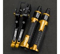 PULaif Freno a Mano Accessori in Alluminio CNC Regolabili per CFMOTO 250NK 250 NK 2022 2023 Leve Freno Frizione Manubrio Manopole estremità Multicolore(Jaune)