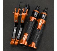 PULaif Freno a Mano estremità delle Manopole del Manubrio da 7/8" 22MM per Kawasaki Z300 per VERSYS300X Z300 per VERSYS 300 X 2008 2009 2010-2019 Leva Freno E Frizione per Moto Multicolore(Orange)