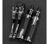 PULaif Freno a Mano Leve Freno Frizione in Alluminio CNC 7/8" 22MM Manopole Manubrio Moto estremità per Aprilia Tuono V4R 2016 2015 2014 2013 2012 2011 Multicolore(Grey)