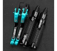 PULaif Freno a Mano Leve Freno Frizione Manopole Manubrio estremità per CFMOTO 250NK 250 NK 2022 2023 Accessori CNC Alluminio Regolabile Moto Multicolore(Black)