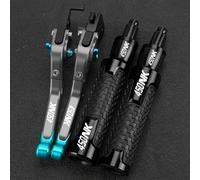 PULaif Freno a Mano Leve Freno Frizione Manubrio 7/8'' 22MM per CFMOTO 450NK 450 NK 2023/2024 Kit Terminali Manopole Multicolore