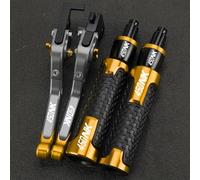 PULaif Freno a Mano Leve Freno Frizione Pieghevoli Estensibili 7/8'' 22MM per CFMOTO 450NK 450 NK 2023/2024 Moto CNC Manopole Manubrio estremità Multicolore(Jaune)