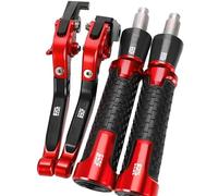 PULaif Freno a Mano Set di Leve Freno Frizione Moto Leva Freno per Honda CB 650F CB650F 2014 2015 2016-2021 2020 Multicolore(Red)
