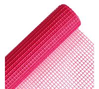 PULaif Nastri di Raso Spessi e Larghi, Tulle con Fori Grandi, Nastro Decorativo in Rete, Nastro Regalo Largo, for Confezioni Regalo di Fiori Fai da Te, Decorazione da tavola, Compleanno(Pinkred)