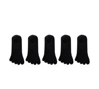 PULaif Pacchetto Calzini per Le Dita dei Piedi, Calzini a Cinque Dita da Donna, Confezione da 5, Multicolore, Taglia EU35-39(Black)