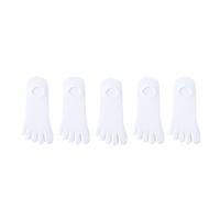 PULaif Pacchetto Calzini per Le Dita dei Piedi, Calzini a Cinque Dita da Donna, Confezione da 5, Multicolore, Taglia EU35-39(White)