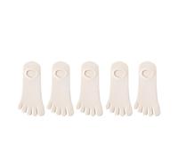 PULaif Pacchetto Calzini per Le Dita dei Piedi, Calzini a Cinque Dita da Donna, Confezione da 5, Multicolore, Taglia EU35-39(Khaki)