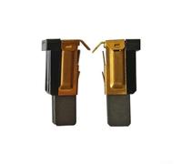PULaif Spazzola di Ricambio Multifunzionale in Carbonio, Set di spazzole di Carbone di Ricambio for Sega Circolare Bosch GKS65 2610925372, Oro Nero, Confezione da 2