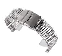 PULaif Stainless Steel Watch Strap | Silver 18/20/22mm Daily Use