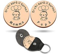PulangRen Regalo Neonato,Regali per Neomamma,Regalo Mamma,Una Moneta Decisionale Perfetta Come Regalo,Neonato Accessori Utili,Idee Regalo Gravidanza,Regalo Neonato Maschio Femmina(Oro Rosa)