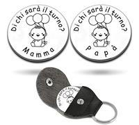 PulangRen Una Moneta Decisionale Perfetta Come Regalo, Neonato Maschio Femmina, Neomamma, Mamma, Accessori Utili, Idee per Gravidanza (Argento)