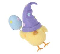 Pulcino di Pasqua di peluche figura figura decorazione fatta a mano gallina in piedi animale decorazione di primavera per la casa scrivania decorazione