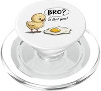 Pulcino e uovo bro sei tu umorismo sarcastico colazione PopSockets PopGrip per MagSafe