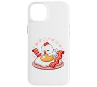 Pulcino Kawaii Su Uovo E Pancetta Colazione Amore Custodia per iPhone 14 Plus