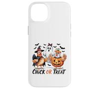 Pulcino o scherzetto divertente citazione di Halloween Custodia per iPhone 14 Plus