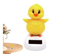 Pulcino Solare, Statuette Danzanti Solari, Giocattoli Danzanti Ad Energia Solare, Ornamenti Di Pulcino Dei Cartoni Animati, Testa Bobble Di Pulcino Per Auto, Piccola Ballerina Bobble Solare,
