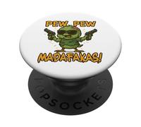 Pulcino zombie con frase Pew Madafakas PopSockets PopGrip Adesivo