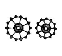 Pulegge Cambio Cema Shimano 105/Ultegra (12-14T) in Acciaio Inossidabile - Nere