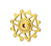 Pulegge for deragliatore posteriore ad alte prestazioni con cuscinetti in ceramica da 12T/14T for MTB e bici da strada(Gold,14T)