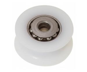 Pulegge in Delrin® con Sfere e Calotte Inox - Alta Scorrevolezza - Ø 8 mm. Nero