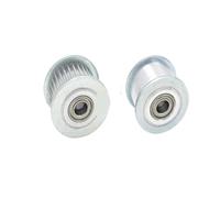Pulegge meccaniche per cinghie dentate 1 pz 25 T 2GT Puleggia Tenditrice Bore3/4/5/6mm for W = 6/10mm GT2 Cinghia Sincrona 25 Denti Passivi Con Cuscinetto(Bore 4mm With Teeth,3PCS_FOR BELT WIDTH 6MM)