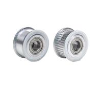 Pulegge meccaniche per cinghie dentate 1 pz 2GT 16T ~ 48 th Puleggia tenditrice sincrona con/senza foro 3-10mm con cuscinetto(4mm,20 TEETH_7MM-TOOTHLESS)