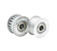 Pulegge meccaniche per cinghie dentate Tenditore Foro puleggia 5~15mm HTD5M 20T CNC Timing Larghezza ingranaggio folle 11~27mm Trasmissione 20T Ruota di serraggio(7mm,2PCS_27MM NO TEETH)