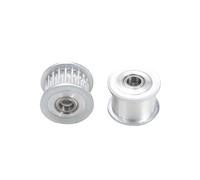 Pulegge meccaniche per cinghie dentate Tenditore puleggia tenditrice 16T HTD con foro 3/4/5/7/8/9mm ruota sincrona larghezza 6/10/15mm tenditore(Bore 3mm With teeth,2(PCS)_FOR BELT WIDTH 10MM)