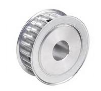 Pulegge per cinghie dentate, 1 pz con sede for chiavetta L-28 16/21 mm larghezza cinghia puleggia di trasmissione lega alluminio dentata 28 denti(Grooves 21 Bore 15)