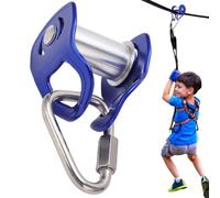 Pulegge per corda | Blocco in lega di alluminio resistente - puleggia con chiusura lampo | per arrampicata stendibiancheria, bandiera, caccia, casa, garage, soffitto, campeggio, bici