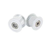 Pulegge Tensione Tenditore Puleggia Folle A 16 Denti, Foro 3/4/5/6/7/8/9 Mm, Adatto Larghezza Cinghia 6/10/15, Guida Cuscinetto, Ruota Sincrona(4mm Smooth 12mm OD,11mm (for belt 10mm))