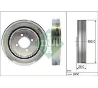 Puleggia a cinghia, albero motore INA 544 0040 10 per XSARA (N1) 1.9 1998-2005