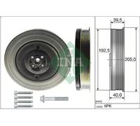 Puleggia a cinghia, albero motore INA 544 0503 20 per V60 I (155) 2 2013-2018