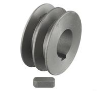 Puleggia a doppia scanalatura in ghisa tipo A per cinghia trapezoidale, diametro 50-100 mm, accessorio per utensili elettrici (64 x 30 x 28 mm)