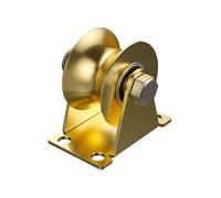 Puleggia a forma di U Ruota scanalata Ruota angolare for porta scorrevole da 4 pollici Ruota di guida for impieghi gravosi Puleggia fissa(2.5 inch)