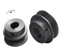 Puleggia a gola singola, puleggia piatta tipo B a gola singola 1B, puleggia in ghisa triangolare, motore, riduttore, cinghia, disco(60-1B-16-5)