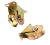 Puleggia a rulli con scanalatura a V/U invertita per gru di sollevamento e sistemi di pulegge, ruote per carichi pesanti per funi, capacità di carico 200 kg per unità 2 pcs 2"(50mm-V)