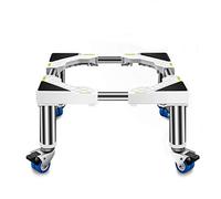 Puleggia a rulli per lavatrice portatile Heavy Duty Washing Machine Stand Mobile Refrigerator Base Movable Fridge Freezer Holder Stand with Lockable Wheels Moving Home Appliances Dryer Shelf Cookers (