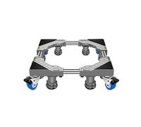 Puleggia a rulli per lavatrice portatile Washing Machine Base -Vibration 4 Locking Wheels and 4/8 legs Mobile Roller Base Tray 45-65cm Universal Dryer Base Bracket to Move Heavy Furniture