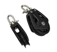 Puleggia ad alto carico, bozzello con testa girevole universale, grillo singolo, puleggia cuscinetto a strisciamento, passacavo, accessori for barche