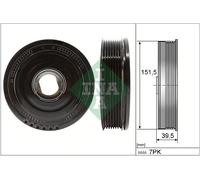 INA 544 0177 10 Puleggia cinghia albero a gomiti per OPEL Vivaro B Combi (X82)
