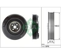 Puleggia albero motore con antivibrante 544 0002 10 INA per VW VOLVO AUDI