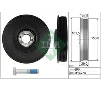 Puleggia albero motore con antivibrante 544 0039 20 INA per CITROËN FIAT PEUGEOT