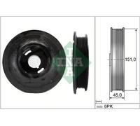 Puleggia albero motore con antivibrante 544 0072 10 INA per OPEL SAAB