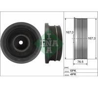 Puleggia albero motore con antivibrante 544 0082 10 INA per BMW 3 Coupé 5 1 3 X3