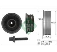 Puleggia albero motore con antivibrante 544 0082 20 INA per BMW 3 Coupé 5 1 3 X3